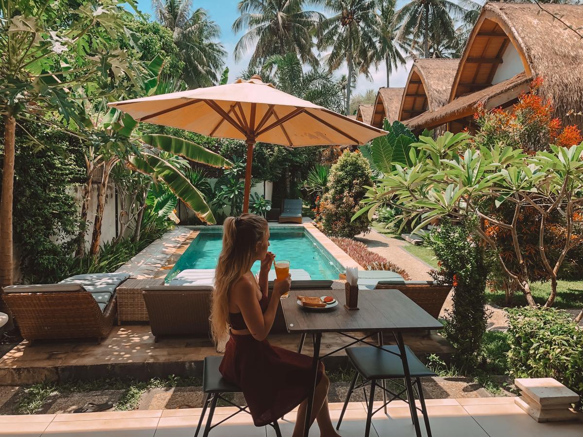 Teras Lombok Bungalow Senggigi Bagian luar foto